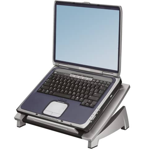 Supporto FELLOWES laptop Office Suites plastica nero/argento 16,5x38,4x28,9 cm 8032001